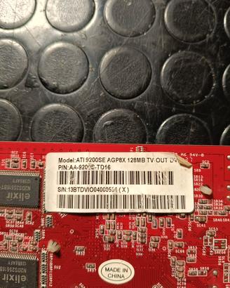 Scheda video ATI RADEON 9200SE AGP8X 128mb