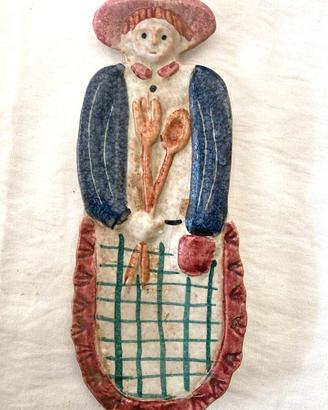 Appoggiacucchiai appendibile in ceramica