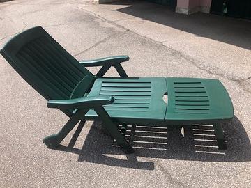 Lettino pieghevole e regolabile da esterno