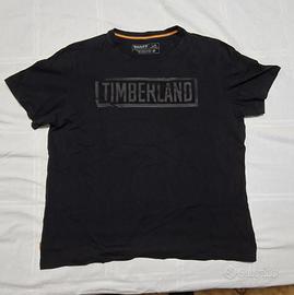T-shirt Timberland Uomo Nera 100% Cotone Tg. L
