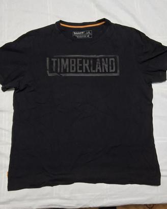 T-shirt Timberland Uomo Nera 100% Cotone Tg. L