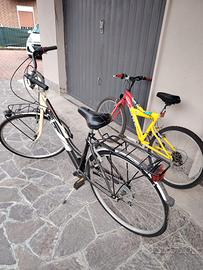 Bici donna più bici bambino