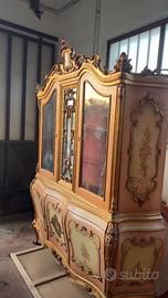 Tavolo con marmo , buffet e controbuffet