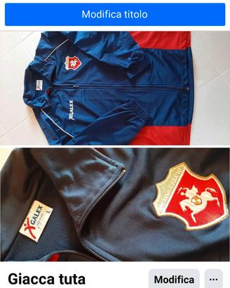 : Giacca Tuta Ancona Calcio Vintage Galex - Taglia