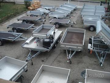 rimorchio per giardino ed attrezzi trattorino