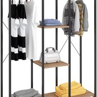 Stand appendiabiti da terra con 4 ripiani