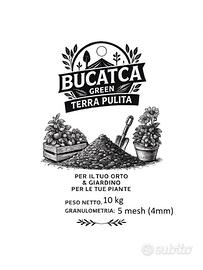 Bucatca Green terra setacciata pronta all'uso 10kg