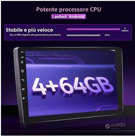 Fuluku 4+64G Android 15  9" per Opel Astra H, Ecc