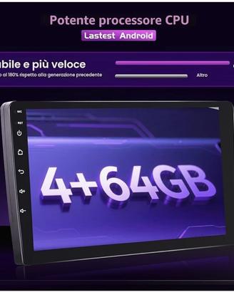 Fuluku 4+64G Android 15  9" per Opel Astra H, Ecc