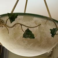 Lampadario piu lampada parete ferro battuto