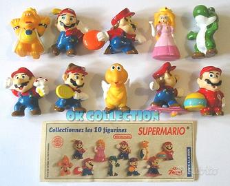SERIE COMPLETA n° 10 SORPRESINE ZAINI SUPERMARIO