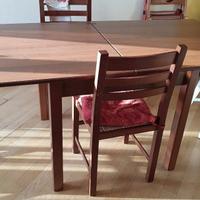 Tavolo quadrato 90 x 90 cm apribile a libro