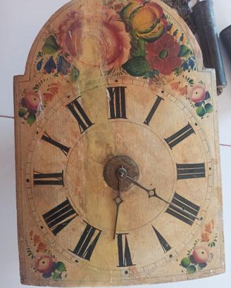 OROLOGIO del 1800 DA PARETE IN LEGNO DIPINTO