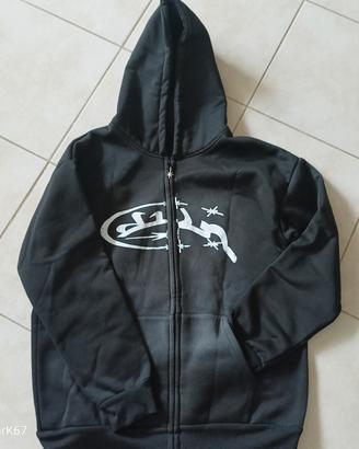 Felpa con zip con cappuccio