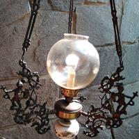 lampadario in ferro battuto