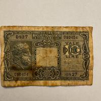 Antica Banconota Italia Luogotenenza