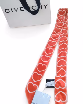 Givenchy Bandeau Twilly Seta Cuori Rosso