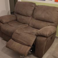 Divano 2 posti con 2 recliner elettrici