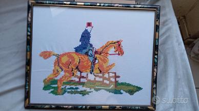 quadro ricamato a mano