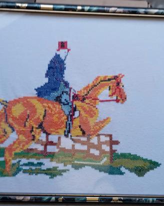 quadro ricamato a mano