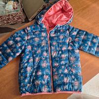 Giubbotto 100 grammi bimba color blu fiori Chicco