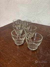 Set 6 Bicchierini Vintage da Liquore/Caffè