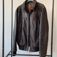 Giubbotto uomo marrone vera pelle