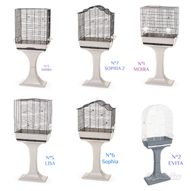 Gabbie uccelli con piedistallo