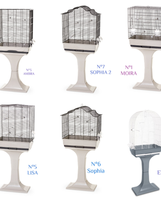 Gabbie uccelli con piedistallo