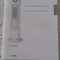 stufa in quarzo  2 in 1 con deumodificatore