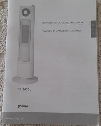 stufa in quarzo  2 in 1 con deumodificatore