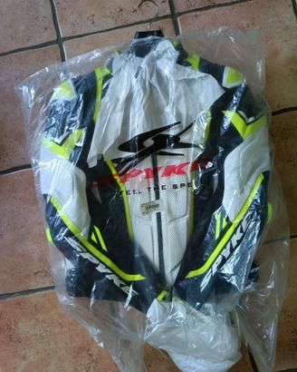Giacca moto uomo gara Spyke Aragon Evo pelle 50 M