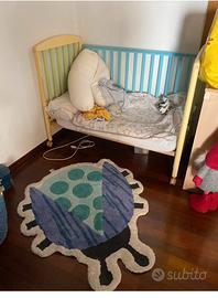 Lettino Pali in legno e cassettiera/fasciatoio