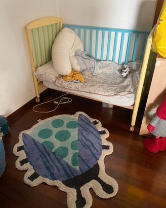 Lettino Pali in legno e cassettiera/fasciatoio