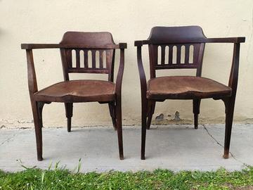 Coppie poltrone Kohn nr 714/3 (Thonet) 