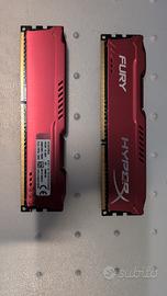 RAM hyperX Fury DDR3 1600 2x4Gb HX316C10FRK2/8
