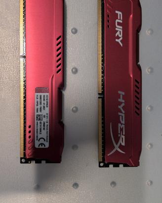 RAM hyperX Fury DDR3 1600 2x4Gb HX316C10FRK2/8