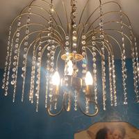 set d'illuminazione vintage in cristallo Swarovski