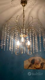 set d'illuminazione vintage in cristallo Swarovski