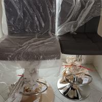 Coppia di Sgabelli da Bar/Cucina Moderni - Grigio