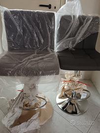 Coppia di Sgabelli da Bar/Cucina Moderni - Grigio