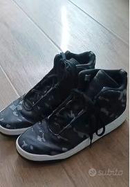 scarpe adidas alte camouflage nere sneakers