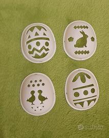 Kit 4 Stencil per uova di pasqua