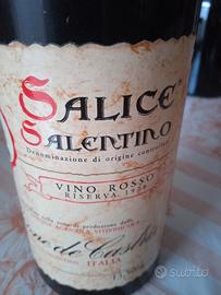 Bottiglia Salice Salentino del 1978 da collezione.