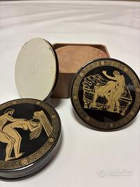 Set 6 Sottobicchieri Greci Erotici Vintage