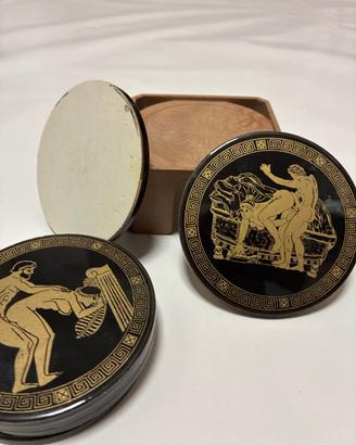 Set 6 Sottobicchieri Greci Erotici Vintage