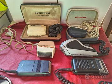 Vari rasoi elettrici vintage.