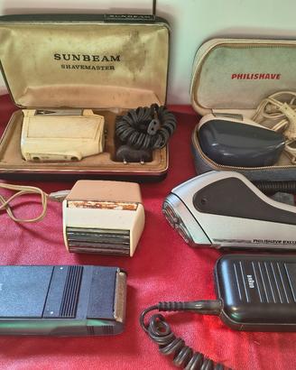 Vari rasoi elettrici vintage.