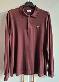 Polo LACOSTE M-L marrone