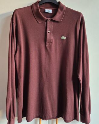 Polo LACOSTE M-L marrone